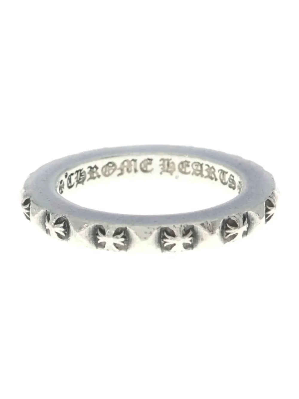 Chrome Hearts Tfp Pnk Pls True Faucin Punk CH Plus Ring Silver